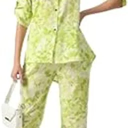 belvik BEAUTIFUL FLORAL PRINTED CORD SET (TOP & BOTTOM SET) FOR GIRLS & WOMENS | Women Printed Set | Women Printed Palazzo Set | Women Shirt Set | Women Cord Set|jaipuri cord set-picture-41