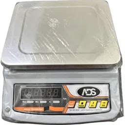 ADS Commercial Digital Weighing Scale, Stainless Steel Platform, LED Display, Silver/Grey, 20kg Capacity, AC Powered, Table Top, ISO 9001:2015 Certified-picture-55