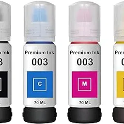 The Black Panther 003 Printer Ink Compatible for EP L3250 L3260 L5290 L3210 L3256 L3150 L3215 L3216 L5190 L3200 L3251 L3252 L3110 L3151 L3152 L3156 L3211 L3212 L1110 (4 Colour)-picture-12