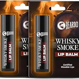 BEARDO Whisky Smoke Lip Balm for Men, 4g (Pack of 2) | Moisturizes & Soothes Dry, Cracked & Chapped Lips | Enriched with Vitamin E, Shea Butter & Coffee | Non Glossy, Non Tinted | for Men - Daily Use-picture-30