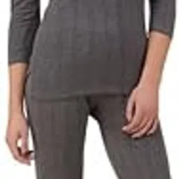 vk mart Women’s Cotton Thermal Innerwear Set – Winter Body Warmer Vest & Pyjama Set Slim-Fit Thermal Top 3/4 Sleeve Bottom Soft Cotton, Lightweight, Heat-Retaining Winter Wear-picture-24