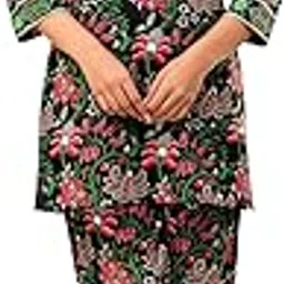 gudwear Women Co-ord Set, V-Neck Short Kurti With Pant, Kurta Set For Women-picture-36