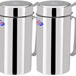 Quality Stainless Steel Oil Dispenser/Pourer/Can/Bottle - Pack of 2 (1000ml*2)-picture-36