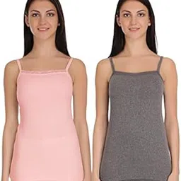 Selfcare Women Cotton Blend Thermal Camisole Top (Pack of 2)-picture-33
