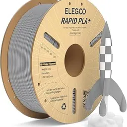 ELEGOO Rapid PLA Plus Filament 1.75mm Gray 1KG, PLA+ 3D Printer Filament for 30-600 mm/s High Speed Printing, Dimensional Accuracy +/- 0.02 mm, 1kg Cardboard Spool(2.2lbs) image 1