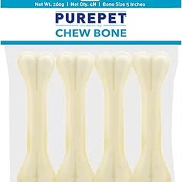 PUREPET Dog Treat Chew Bones,12.7Cm 260G Pack of 4 Bones, All Life Stages-picture-22