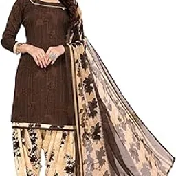 yashika Women's Printed Dress Material - Unstitched Crepe Fabric Kurti, Pants & Dupatta Set-picture-47
