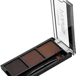 ZOOMIQUE Eyebrow Drawing Palette 3 Shades With 1 Brush, Waterproof Non-Transfer Smudgeproof Eyebrow Palette, Ultimate Brow Kit, Eyebrow Kit to Shape, Filling and Outlining. (Black, Dark Brown,Light Brown)-picture-15