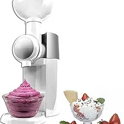 Ubervia® Ice Cream Maker for Frozen Fruit, DIY Soft Serve Sherbet, Smoothie, Frozen Yogurt, BPA Free, No Additives and Artificial Colors, Dessert Machine for Home, Party and Kids (White)-picture-12