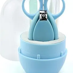 Baby Grooming Kit, Grooming/Travel Kit- Nail Cutter, Scissors, Foliar & Tweezers, Healthcare Daily Hygiene Set for Boy Girl, Multicolor (4 Pcs Set)-picture-12