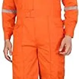 AREEVANZ Men's Poly Cotton Industrial Work WEAR Industrial Coverall Boiler Suit with Reflective Tape-picture-41
