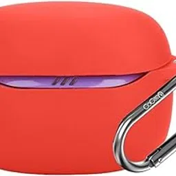 Cocoonkart Silicone Case Cover for JBLL Tune Beam 2 (Red)-picture-17