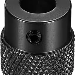 uxcell Anodization Aluminum Alloy Handwheel 8mm Bore 20mm OD Knurled Knob Turning Handle with Wrench for Milling Machine Lathe Slide Displacement Platform, Black-picture-17