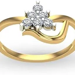 dishis 14k Yellow Gold Diamond Ring for Women-Size 26-picture-42