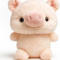 Soft Plush Piggy Toy 20 cm Pink | Ultra Soft Cute Plushies for Kids Girls Boys 0-3 Years | Mink Fabric Stuffed Doll Toys | Huggable Plushie Pig for Babies, Children, Bestfriend & Birthday Gifts-image-71