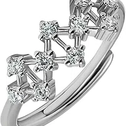 inari shines 925 Sterling Silver Signature Ring with AAA+ Zircons | Adjustable Ring | Gift for Women and Girls | With Certificate of Authenticity and 925 Stamp-picture-39