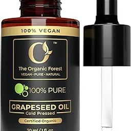 USDA Organic Grapeseed Oil - 100% Pure, Cold-Pressed, Non-GMO - Ideal Massage Oil, Face Oil, Hair Care, Skin Moisturizer - Best Grape Seed Oil for Skin & Hair - 1 Fl oz-image-18