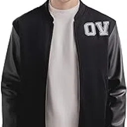 overlays Men's The G.O.A.T Jacket | Winter Wear for Men | Cotton & Polyester Blend | Comfortable Winter Jacket for Mens | Black-picture-23