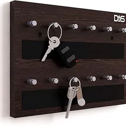 DAS Wall Mounted Home Décor Key Chain Holder/Organizer Key Hooks Wenge (12 Knobs)- Dex-picture-28
