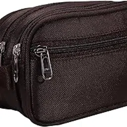 kbi Toiletry Bag for Men and Women -Travel Organizer with Multiple Compartments - Toiletry Shaving Kit for Men - Toiletry Organizer & Cosmetics Pouch [ 4 Pocket] (Brown)-picture-50