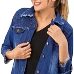 Women Stylish Casual Blue Denim Jacket | Denim Jacket For Women's and Girls Stylish-picture-51