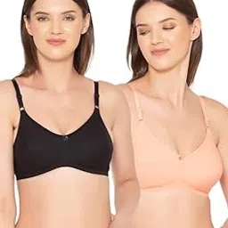 groversons paris beauty Women's Pack of 2 Non-Padded, Wirefree, Full-Coverage Bra (COMB06)-picture-43