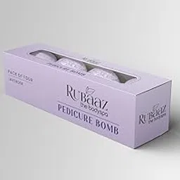 Rubaaz Lavender Pedicure Bomb, Pack of 4 Relaxing Foot Soak Tablets, Aromatherapy Bath Fizz-picture-37