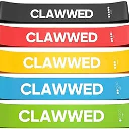 CLAWWED Resistance Bands Mini Loop Set | Resistance Bands for Women & Men for Full-Body Exercises and Physical Recovery | Resistance Band for Fitness | Gym Equipment for Home Workout | Set of 5-image-8