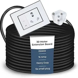 Extension Board Heavy Duty Multi Socket 15A/16A/20A (2500 Watts 6A Small Plug and 20A Switch, 30 Meter)-picture-26