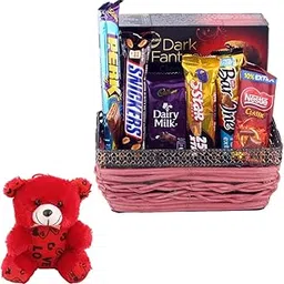 SFU E Com Premium Chocolate Gift Hamper | Valentine Teddy Bear With Chocolate Combo | Valentine Chocolate Hamper | 748-picture-28