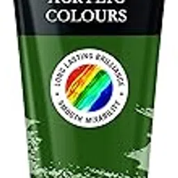 Pidilite Fevicryl Fine Art 100 ml Artists Water Based Acrylic Colour Tube for Painting on Canvas (Sap Green)|Acrylic Tube Colours for Professionals, Students, Artists | Rich Green Pigment, Wash-Proof-image-13