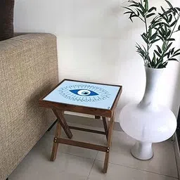 Nutcase Modern Foldable Side Table for Living Room Bedroom - Evil Eye Protector-picture-14