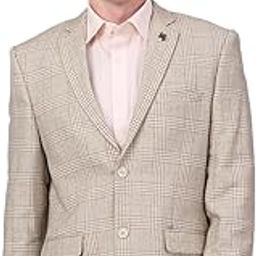 cantabil Checkered Full Sleeves Notch Lapel Formal Blazer for Men | Formal Blazer for Men | Men Blazer for Formal (P_MBZF00124)-picture-31