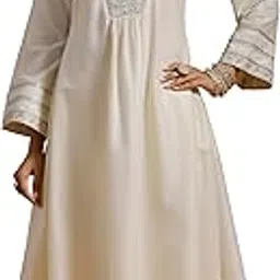 libas Womens Yoke Design Silk Blend A-Line Kurta With Trousers-picture-42