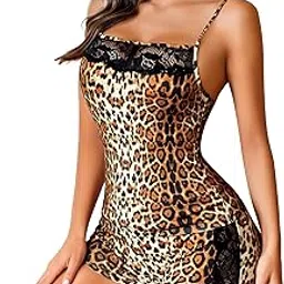 febeul Women Sleepwear Lace top Short Pajamas Set Shorts Nightwear Camisole Short Sets for Honeymoon-picture-54