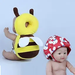 DECRONICS Safety Guard for Kids Head Baby Safety Helmet 6 Months to 2 Year Girl/Boy Cap Child Head Protection Pillow, Yellow, Brown-Red-picture-26