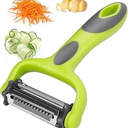 we3 3-in-1 Multifunctional Veggie and Fruit Peelers for Kitchen(Y Peeler,Slice Peeler&Julienne Peeler),Premium Stainless Steel Peelers for Veggie,Carrot,Fruit etc. image 1