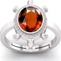 8X10 MM Oval Shape 925 Sterling Silver Natural Gemstone Tortoise Turtle/Kachua Good Luck Fashion Free Size Finger Ring for Men and Women-image-82