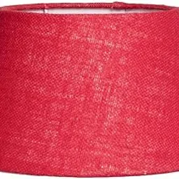 Wonder Craft Hub Lamp Shades Cotton Fabric Modern Design 12" Inches | Burlap Crafts Table And Floor Lamps Only Shades Without Lamp, Red, (12"x11"x8") (RED)-picture-13