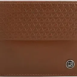 da milano RFID Protected Leather Wallet for Men with Card Slot - Brown-picture-35