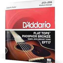 D'Addario EFT17 Flat Tops Phosphor Bronze Acoustic Guitar Strings, 13-56-picture-16