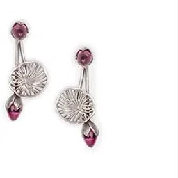 shaya by CaratLane Oxidised Rise Above Bullying Earrings in 925 Silver for Women-picture-15