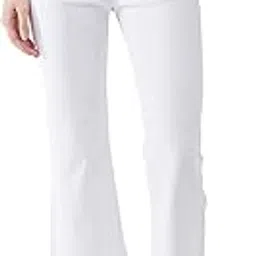 miss chase Women's White Bootcut High Rise Regular Stretchable Denim Jeans-picture-32