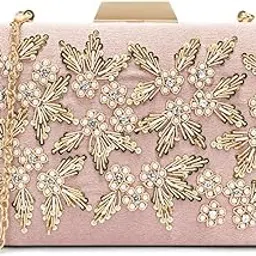 lavie signature Women's Ogden Embroyidery Handle Framed Clutch|Ladies Purse |Gift For Women-picture-37