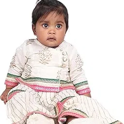 kidzo Baby Girls Classic Fit Cotton Blended Kurti and Plazzo Set | Multicolor | 9-12 Months | KIDS13135-picture-56