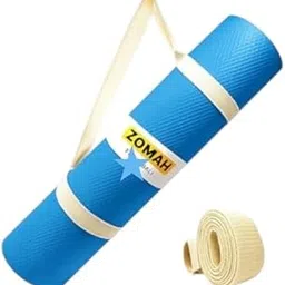 ZOMAH GLOBAL Anti Skid Yoga Mat for Men & Women| Qnty.-1 Pcs.| (Blue,), (Blue, 6MM)-picture-15