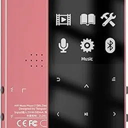 CONODO Mp3 Player Bluetooth with Speaker,HiFi Sound Music Player with Bluetooth,FM Radio, Recorder, E-Book, Support up to 128GB – Portable Digital Mp3 for Sports, Study, Travel,Rose Gold 64GB-image-40