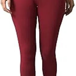 w for woman Women's Regular Fit High Rise Coral Cotton Jersey Tights-picture-25