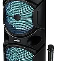 FRONTECH SW-0134 Spectra TWS Wireless Bluetooth 48W 5.0 Trolley Speaker with Disco Party Lights, Wireless Mic, Up to 4 Hours Playtime, 1.0 Channel - 1 Year Warranty (Black) image 1