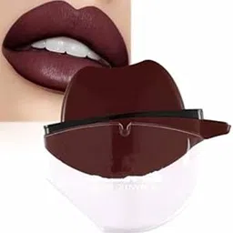 VBA Korean Style Apple Shape Ice Cream Matte Velevt Maroon Lipstick Long Lasting Moisturizer Lips Waterproof Lip Gloss (Maroon)-picture-40